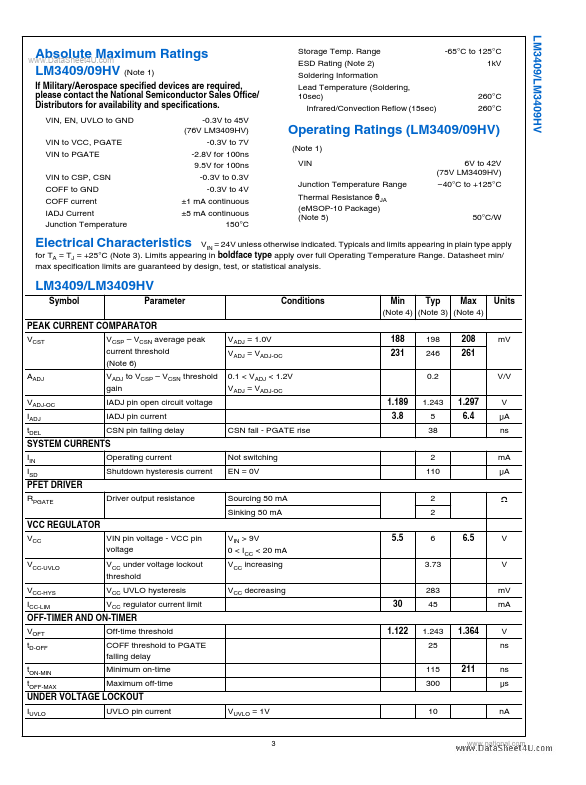 LM3409HV