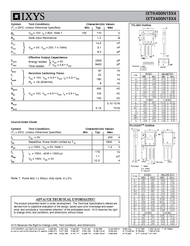 IXTK400N15X4