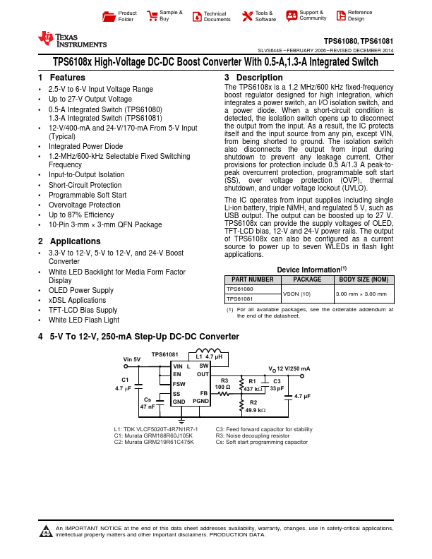 TPS61081