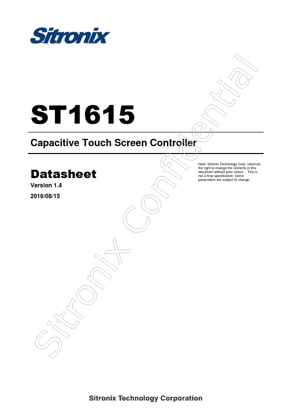 ST1615 Datasheet Preview