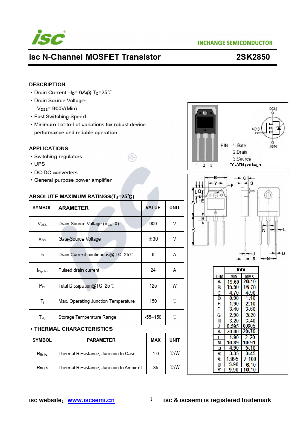 2SK2850