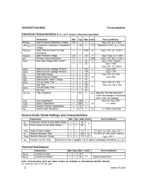 IRHYK57133CMSE