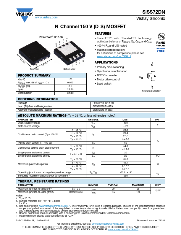 SiSS72DN Datasheet Preview