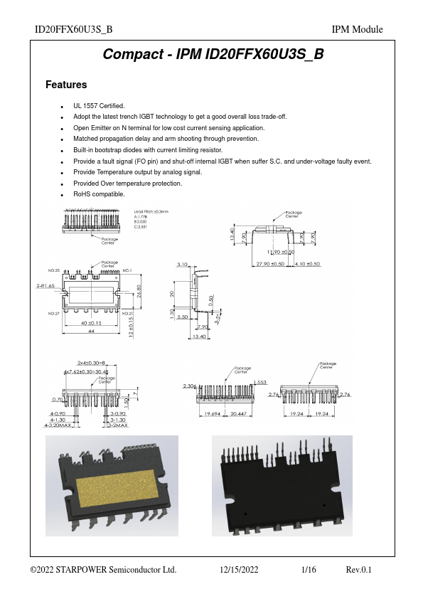 ID20FFX60U3S_B Datasheet Preview