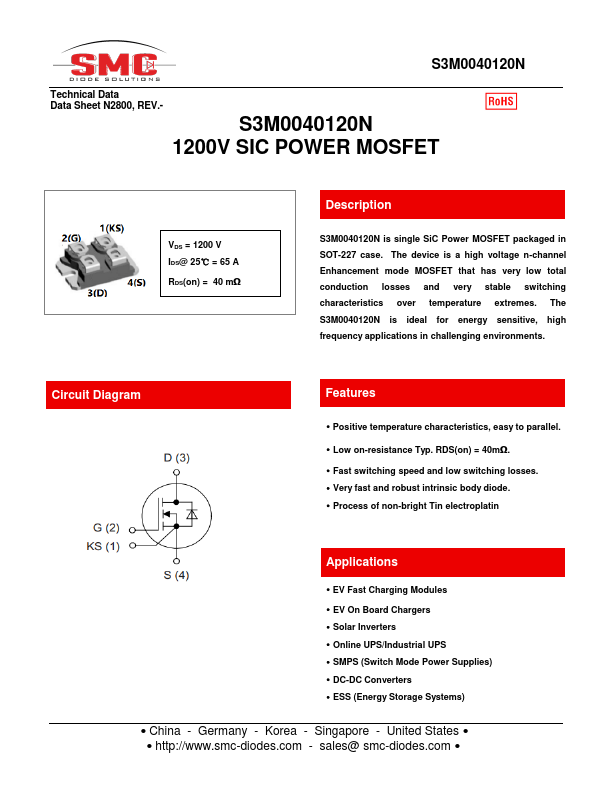 S3M0040120N Datasheet Preview
