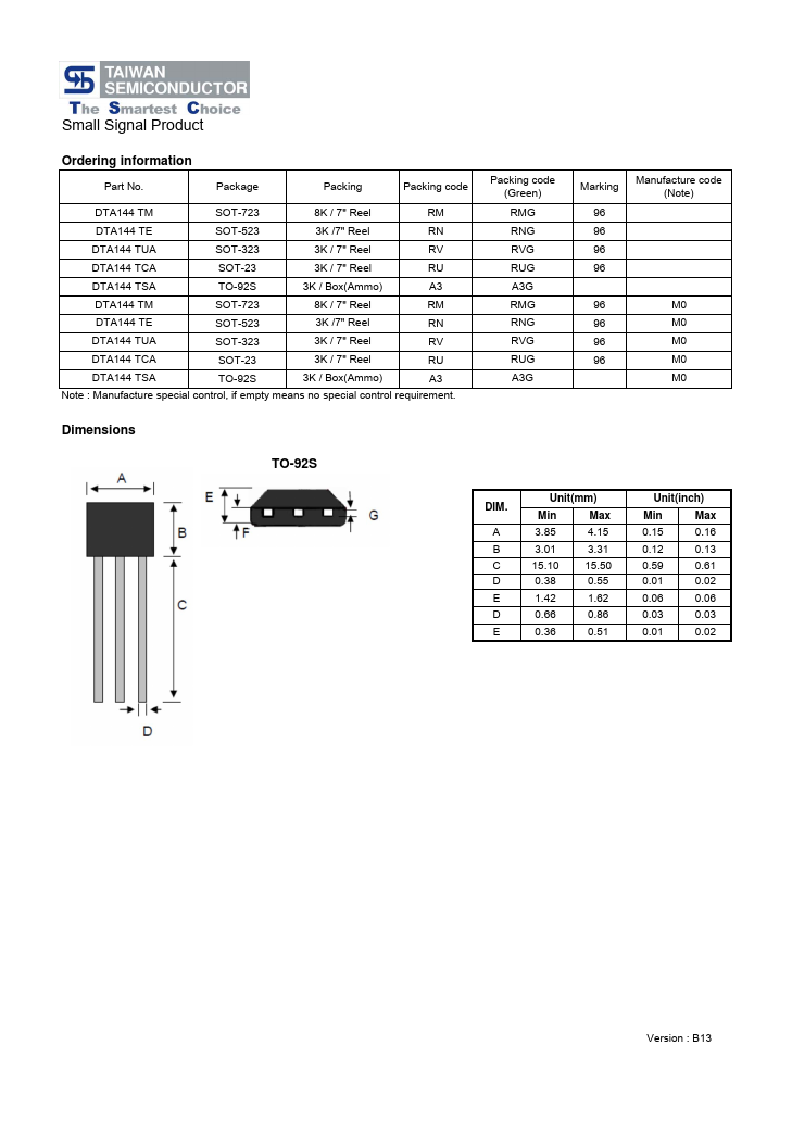 DTA144TM