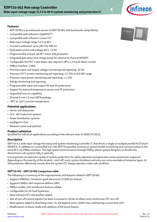 XDP710-002 Datasheet Preview