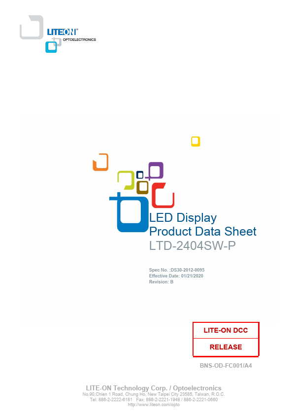 LTD-2404SW-P Datasheet Preview