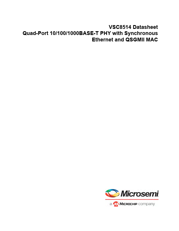 VSC8514 Datasheet Preview