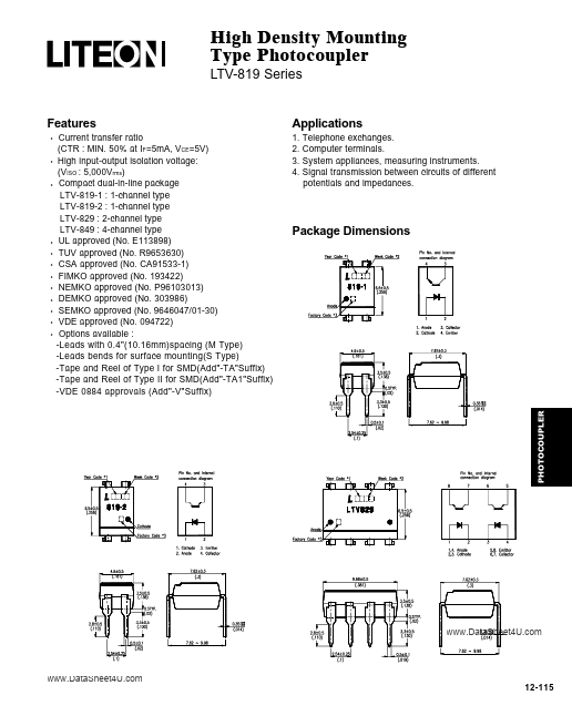 LTV-829 Datasheet Preview