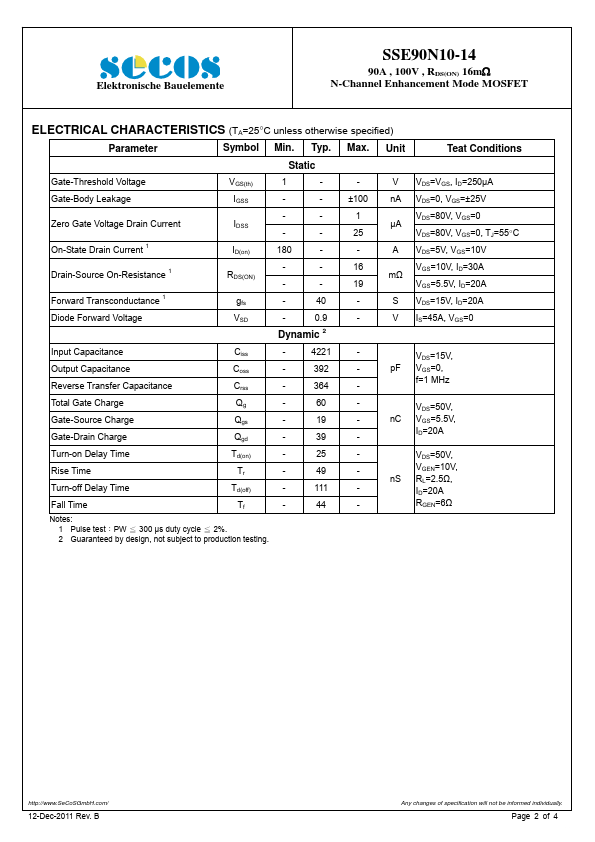 SSE90N10-14