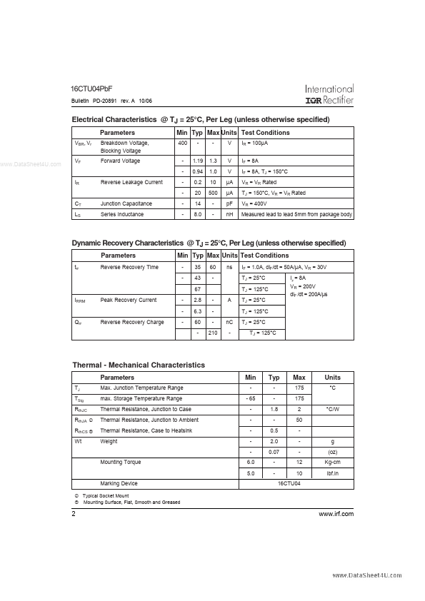 16CTU04PBF