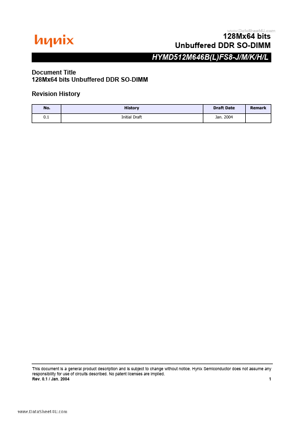 HYMD512M646BFS8-K