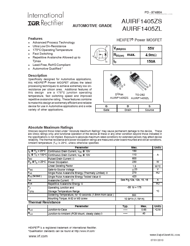 AUIRF1405ZL