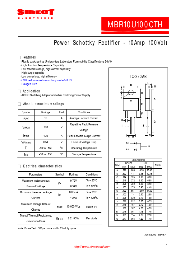 MBR10U100CTH