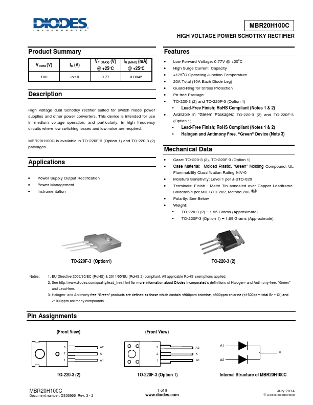 MBR20H100C