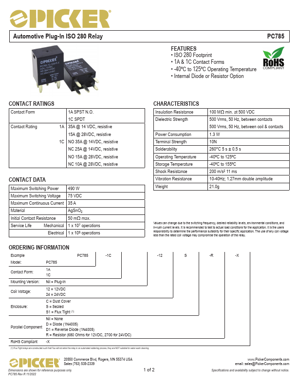 PC785 Datasheet Preview