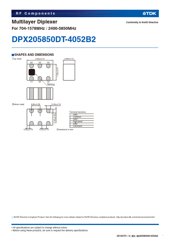DPX205850DT-4052B2