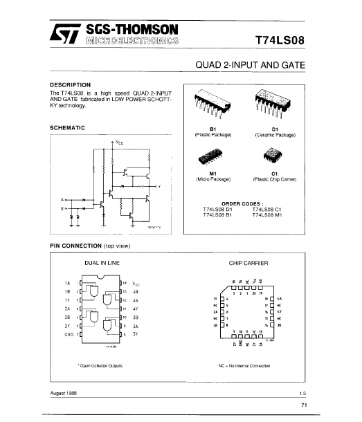 T74LS08