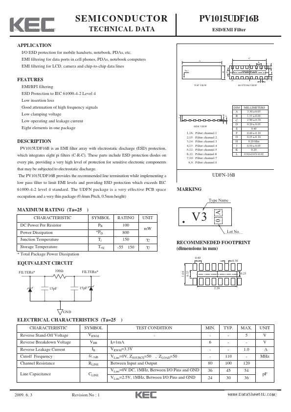 PV1015UDF16B