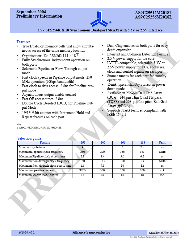 AS9C25256M2018L