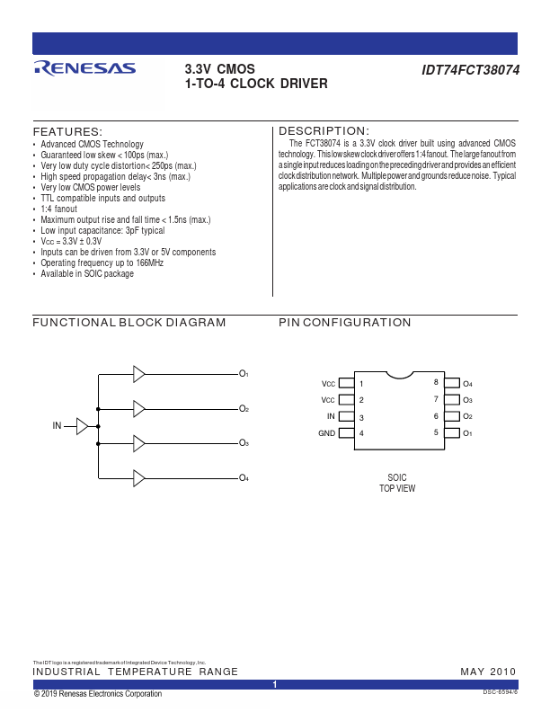 IDT74FCT38074