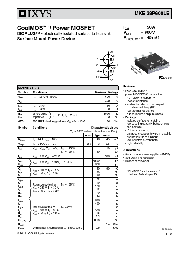 MKE38P600LB Datasheet Preview