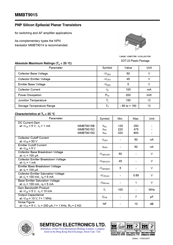 MMBT9015