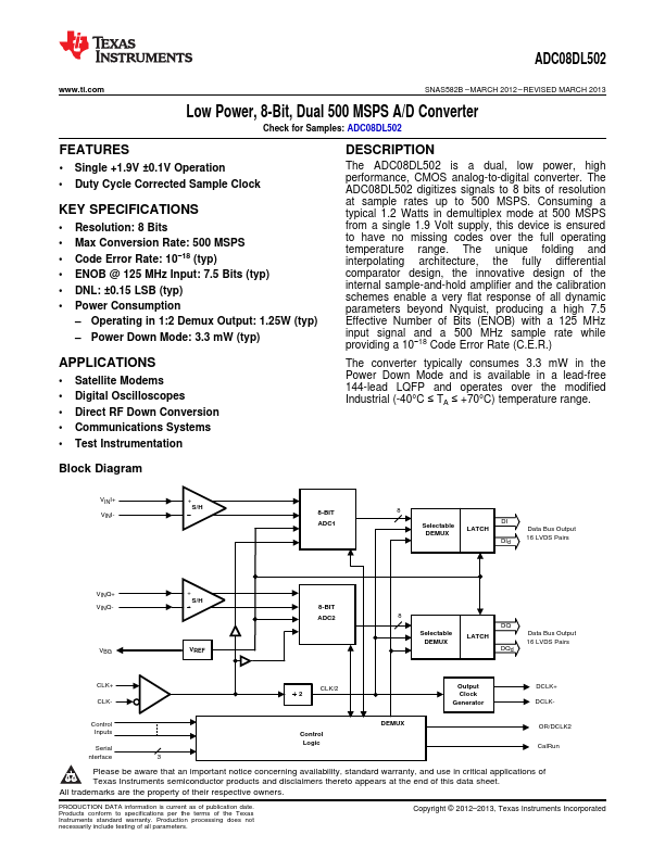 ADC08DL502