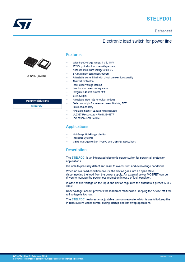 STELPD01 Datasheet Preview