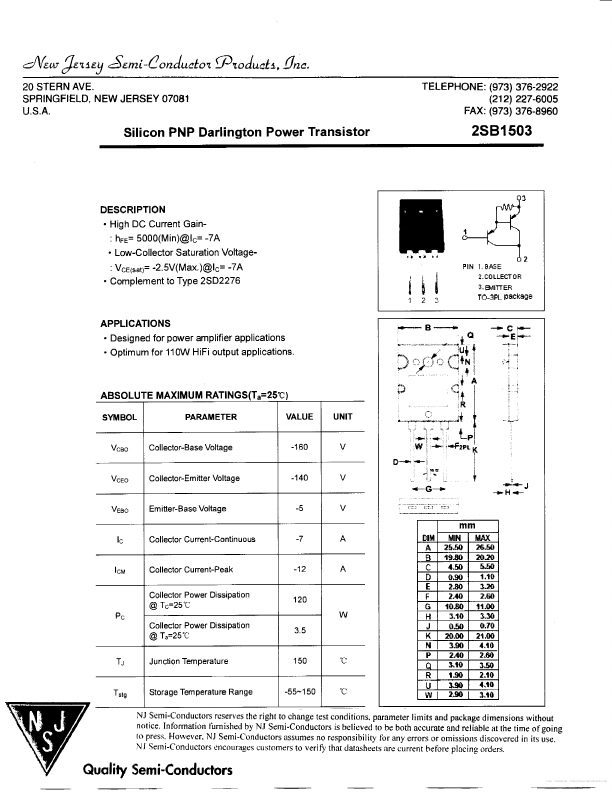 2SB1503