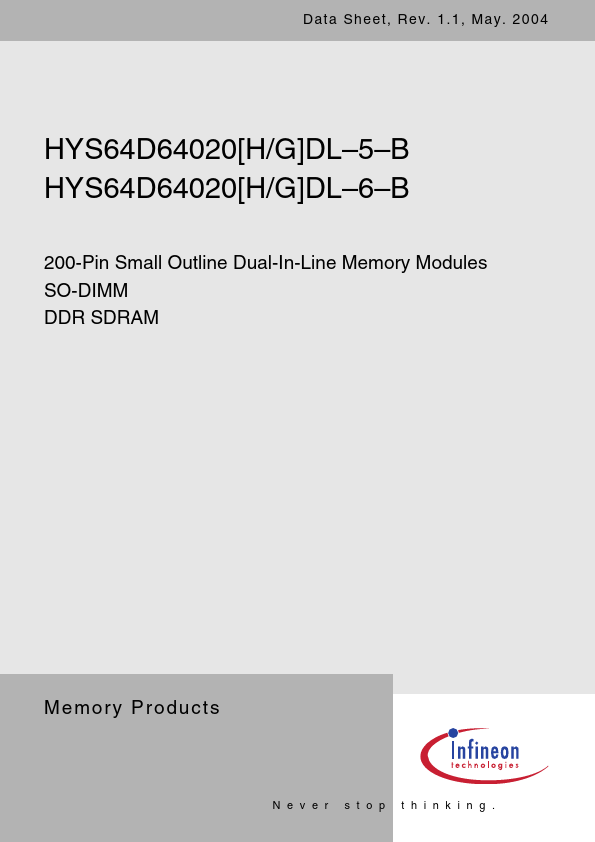 HYS64D64020HDL-5-B