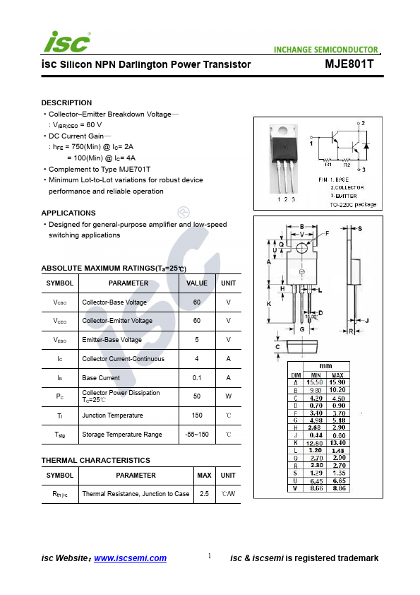 MJE801T