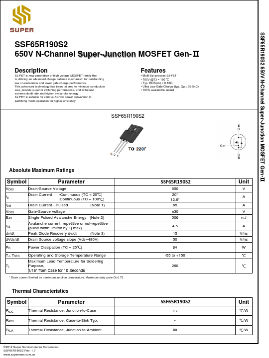 SSF65R190S2