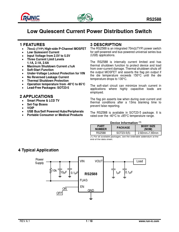 RS2588 Datasheet Preview