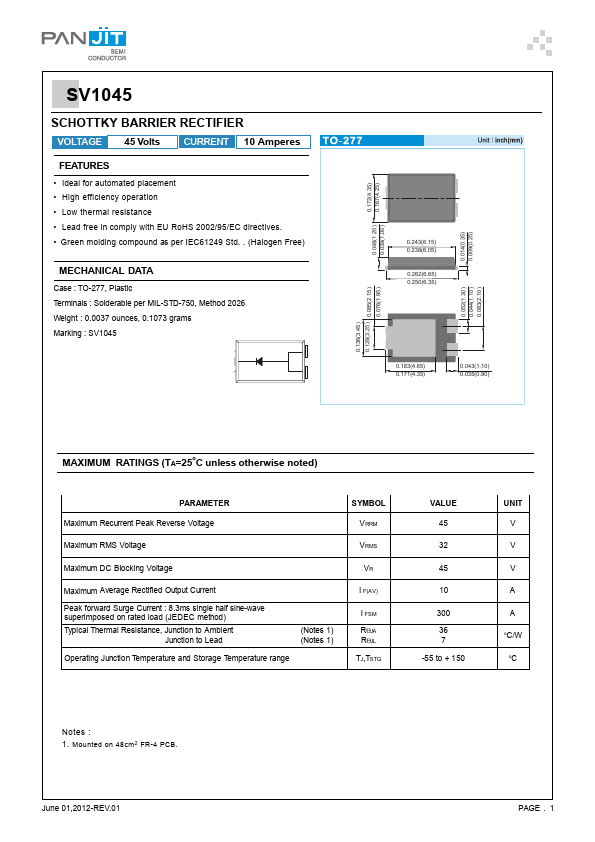 SV1045 Datasheet Preview