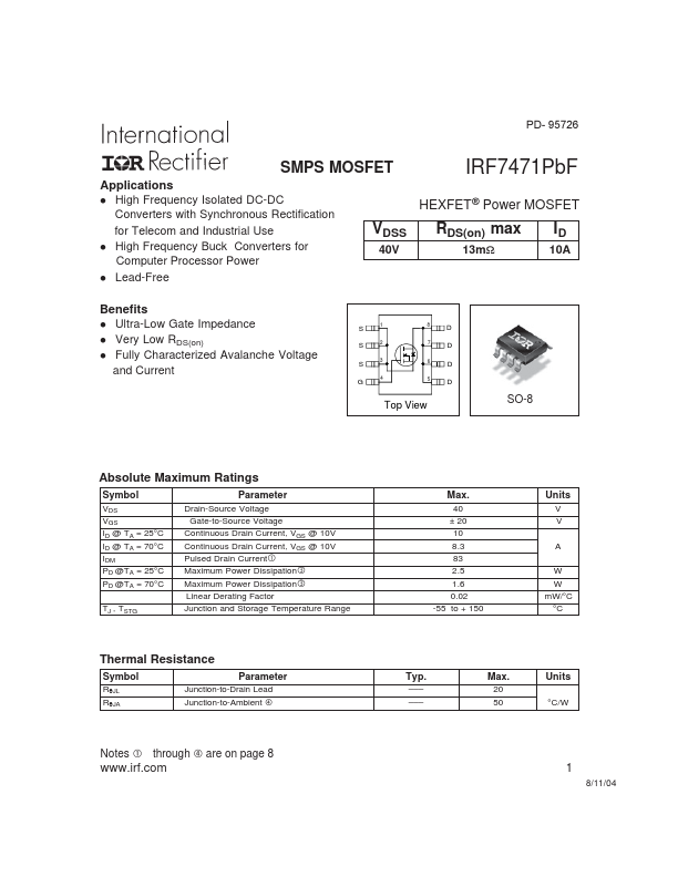 IRF7471PbF