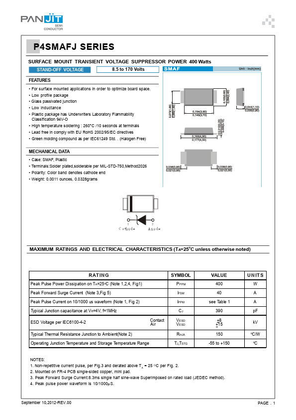 P4SMAFJ110A