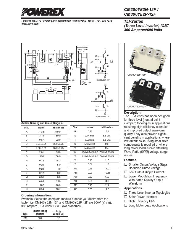 CM300YE2N-12F