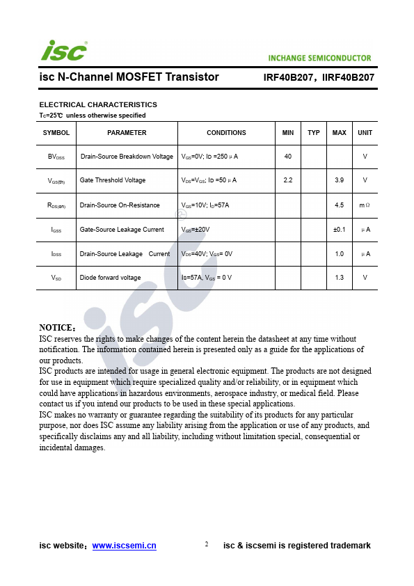 IRF40B207