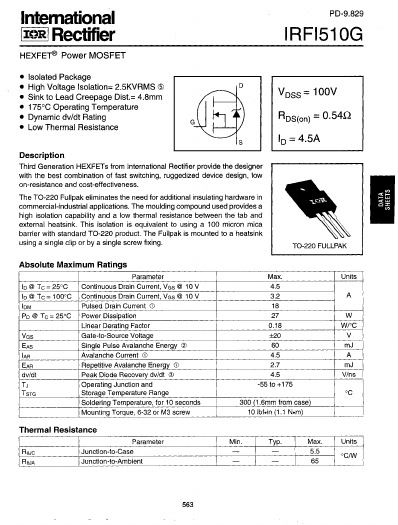 IRFI510G