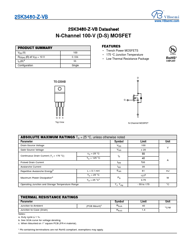 2SK3480-Z Datasheet Preview
