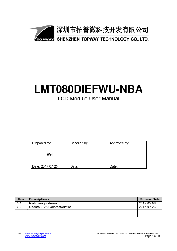 LMT080DIEFWU-NBA