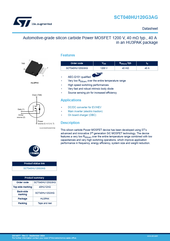 SCT040HU120G3AG