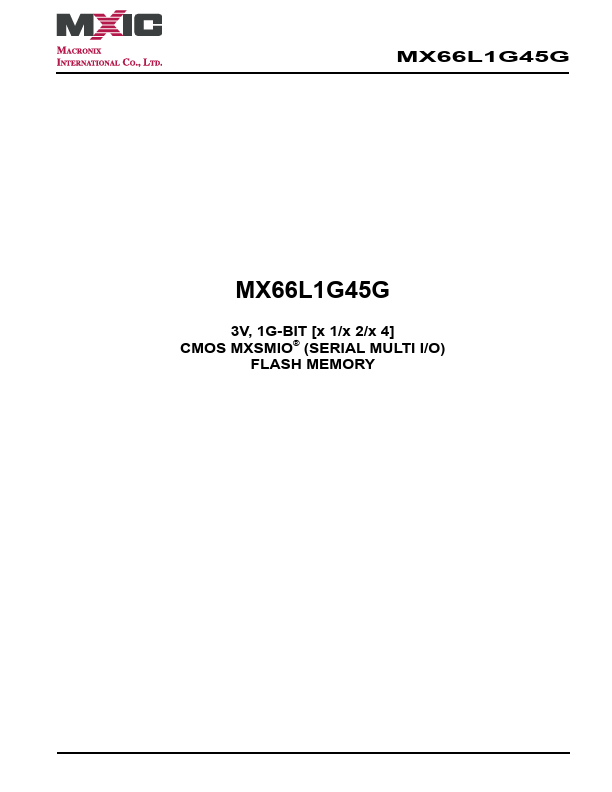 MX66L1G45G