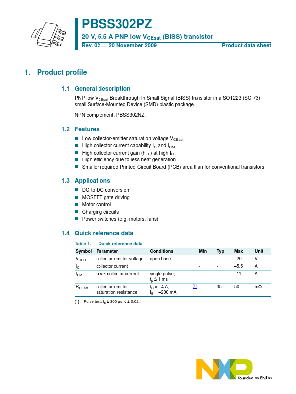 PBSS302PZ