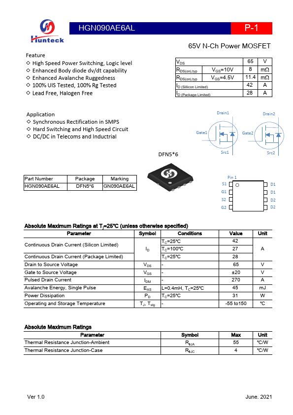 HGN090AE6AL Datasheet Preview