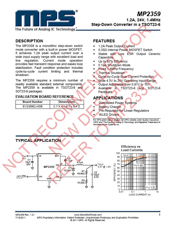 MP2359DT Datasheet Preview