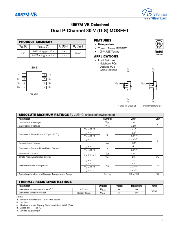 4957M Datasheet Preview