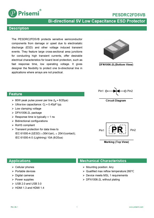 PESDRC2FD5VB Datasheet Preview